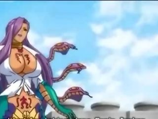 Anime prende fori trapanata da tentacoli