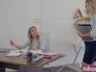 Twistys - tremendous Milf Kenzie Taylor Spankes Her New Assistant Britney Light
