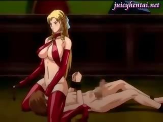 Anime stripling penetrating a magnificent blonde