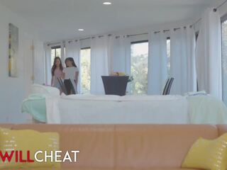 She Will Cheat - Ember Snow Is So Pissed Off With Her Husband & She Cheats On Him With bewitching Vina Sky