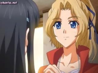 Buhok na kulay kape anime may kulay-rosas panti