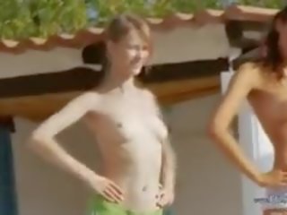 Six Naked Girls By The Pool From Usa