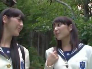 Japansk av lesbiske skolejenter, gratis kjønn 7b