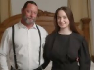 Old man fucks busty stepdaughter as fuck toy