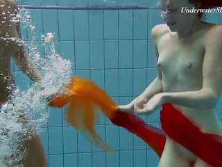 Two Redheads Swimming marvellous Hot, Free HD adult clip 62