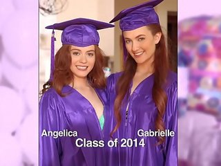 Dekleta izginil divje - presenečenje graduation zabava za teens konci s lezbijke seks