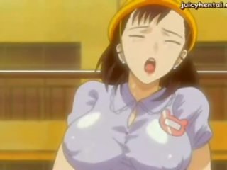 Anime seductress izpaužas masturbated ar spēļmantas